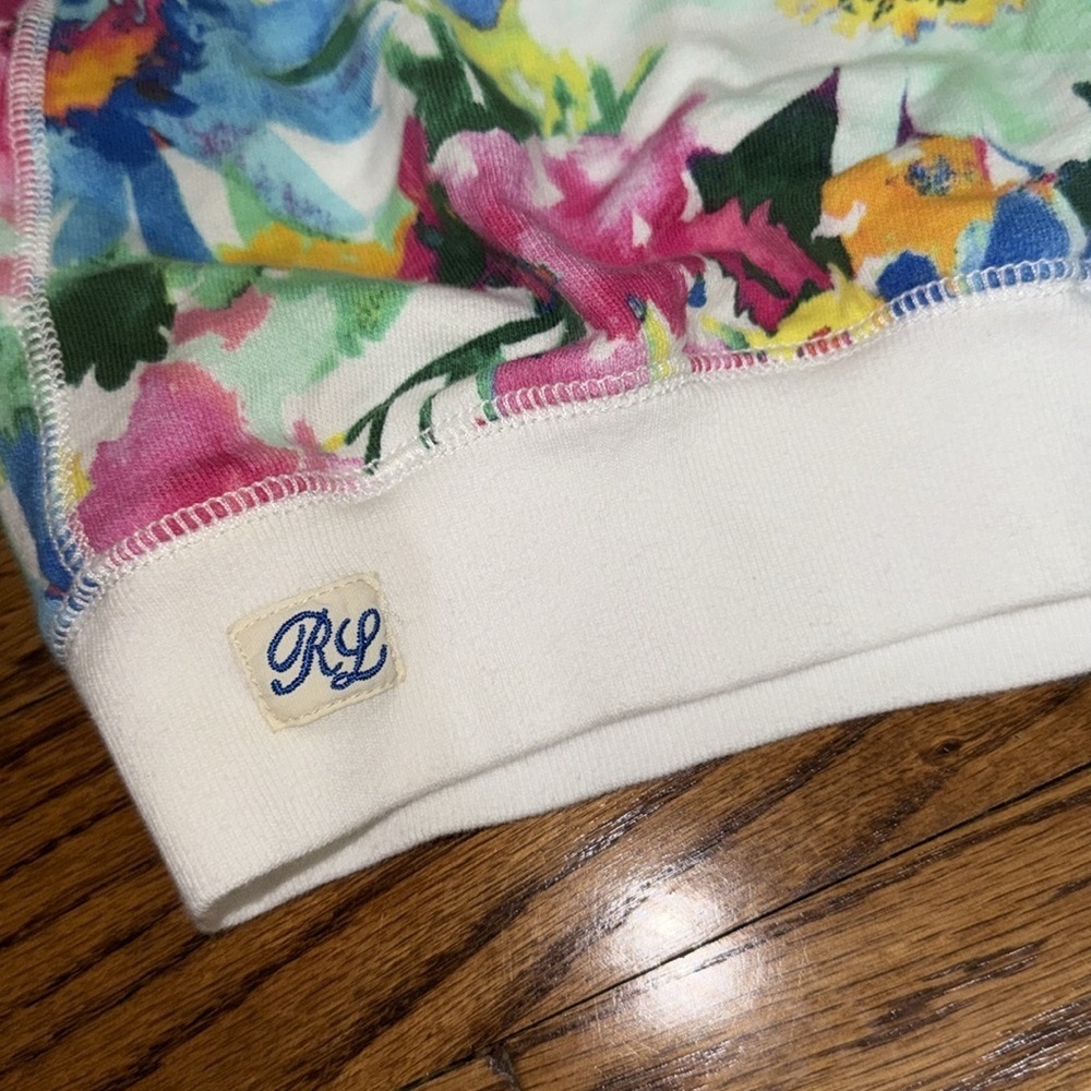 Polo Ralph Lauren crewneck girls floral sweatshirt size 6X NWOT - Picture 4 of 8